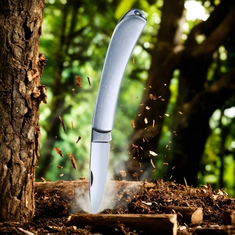 Compact Stainless Steel Folding Utility Knife