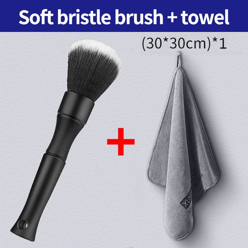 Ultra-Soft Car Detailing Brush Set for Interior Cleaning
