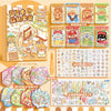 A collection of 40 stickers featuring cute characters and scenes for scrapbooking and journaling