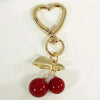 Cherry Blossom Heart Bag Charm