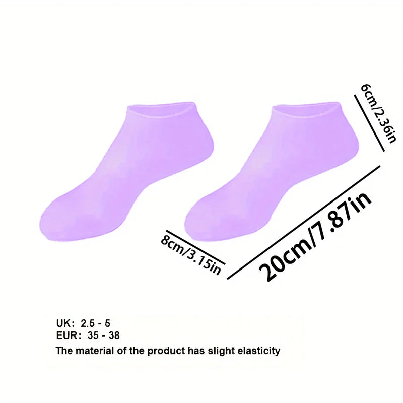 Wiederverwendbare Silikon-Fußsocken zur Feuchtigkeitspflege
