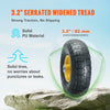 10" Solid PU Run-Flat Wheels with Metal Hub (2-Pack)
