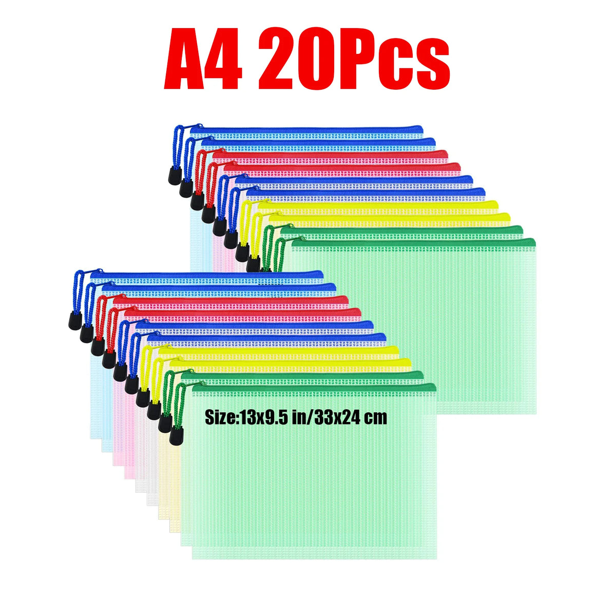 Clear Waterproof Zipper Document Organizer