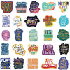 A pack of inspirational English quote stickers featuring various positive messages and affirmations.