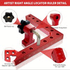 Aluminum Alloy Right Angle Clamp with 90-Degree Positioning Ruler