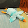Oversized White Goose Plush Toy & Sofa Cushion