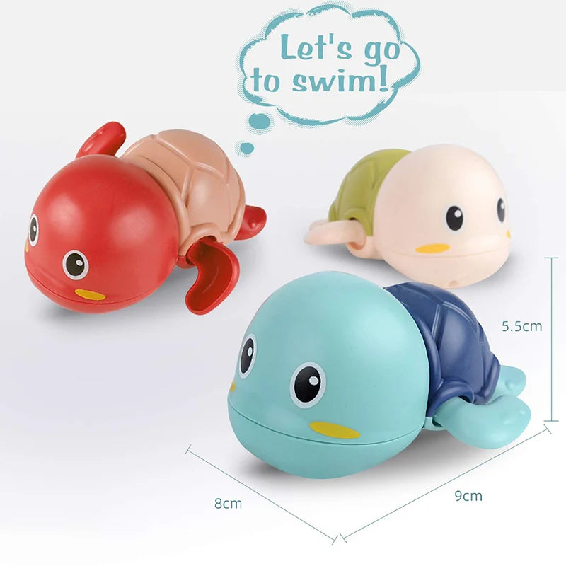 Wind-Up Swimming Animal Bath Toys for Toddlers