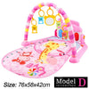 Baby Kick and Play Piano Tummy Time Mat with Detachable Toys