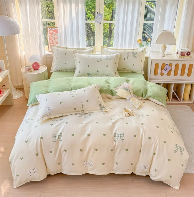 Brushed Polyester Duvet Cover with Matching Pillowcases