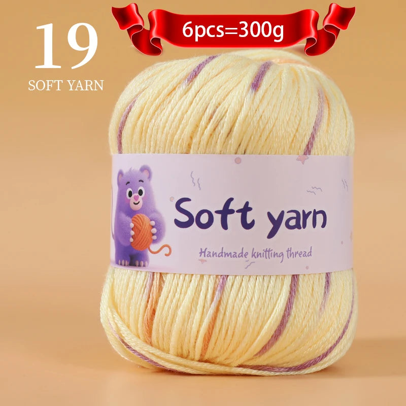 Soft Acrylic Yarn Balls for Knitting – 300g