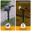 Solar-Powered RGB LED Landscape Spotlight