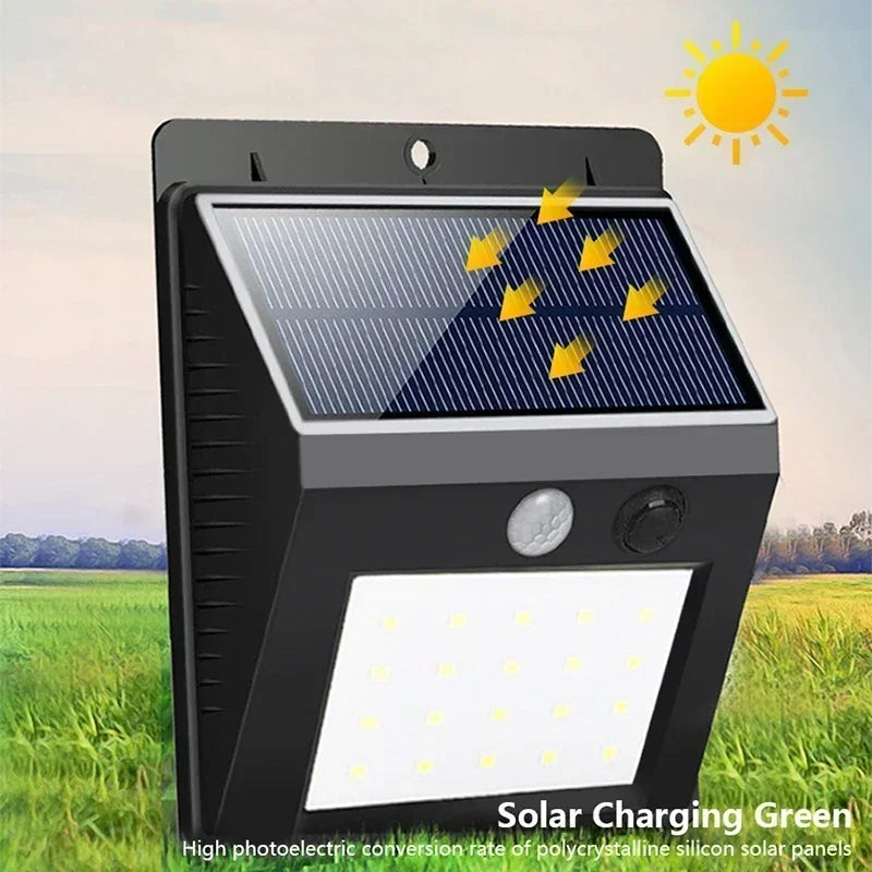 Appliance murale solaire à détection de mouvement