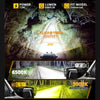 4 Inch LED Driving Lights with Amber DRL and Side Shooter