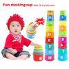 Rainbow Stacking Cups Set for Toddlers