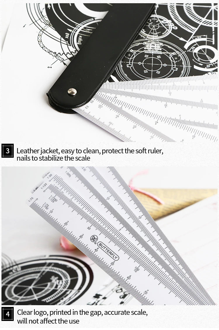 Triangular Scale Ruler 30cm – 6 Precision Scales for Drafting & Architecture