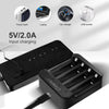 4-Slot Fast Charger for AA/AAA Lithium Batteries with LED Indicator