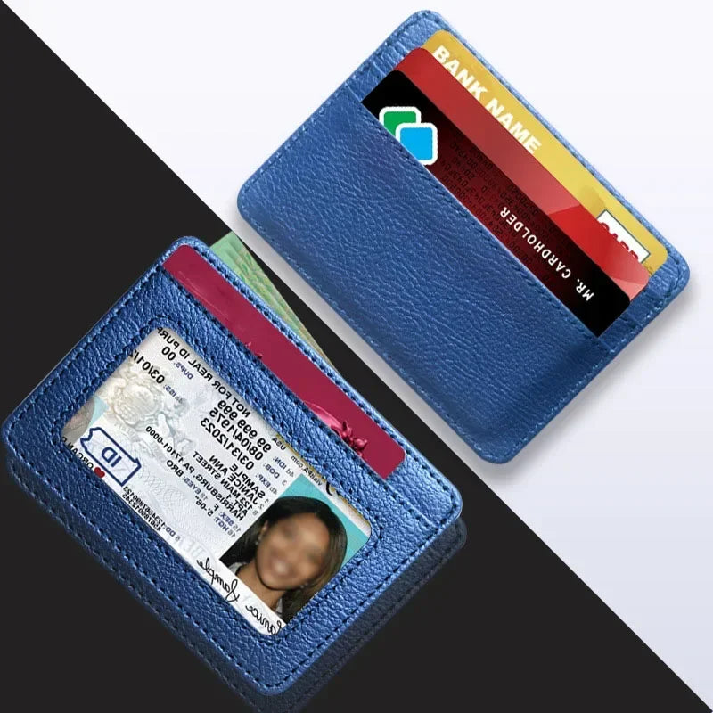 Slim PU Leather Wallet with Multiple Card Slots