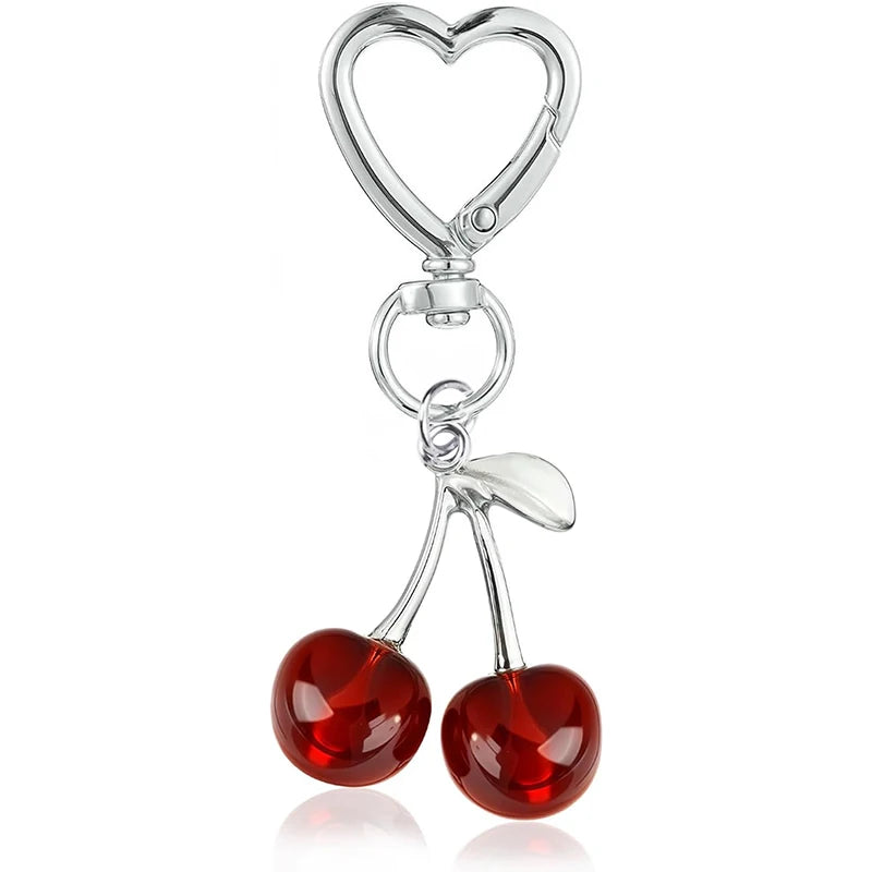 Cherry Bag Charm Keychain