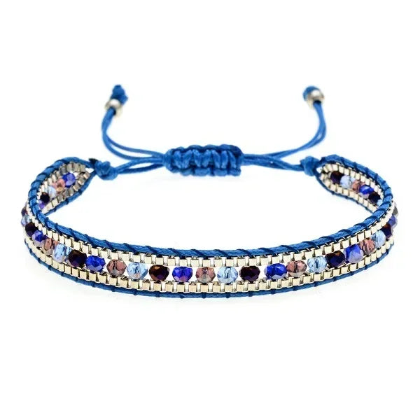 Bohemian Crystal Beaded Bracelet