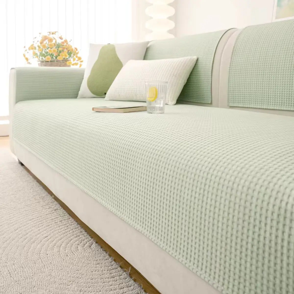 Cooling Sofa Cover with Anti-Slip Backing
