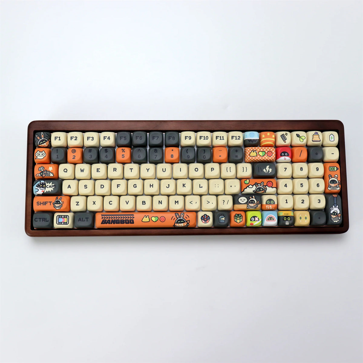 Cute Cartoon Cat Keycap Set – 133 PBT Keycaps for Mechanical Keyboards