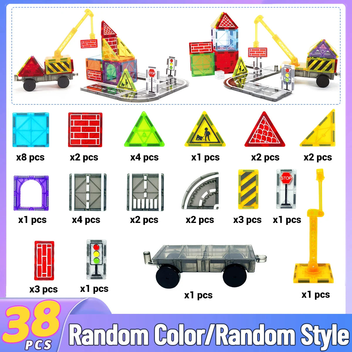 Magnetic Building Blocks Set for Kids