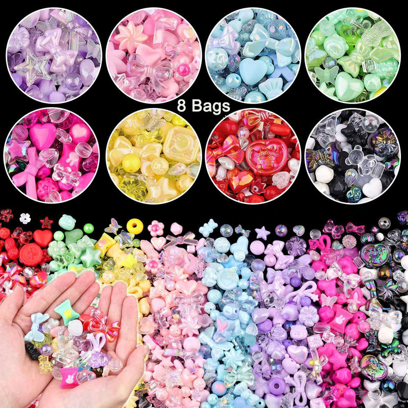 Candy Color Acrylic Beads for DIY Jewelry