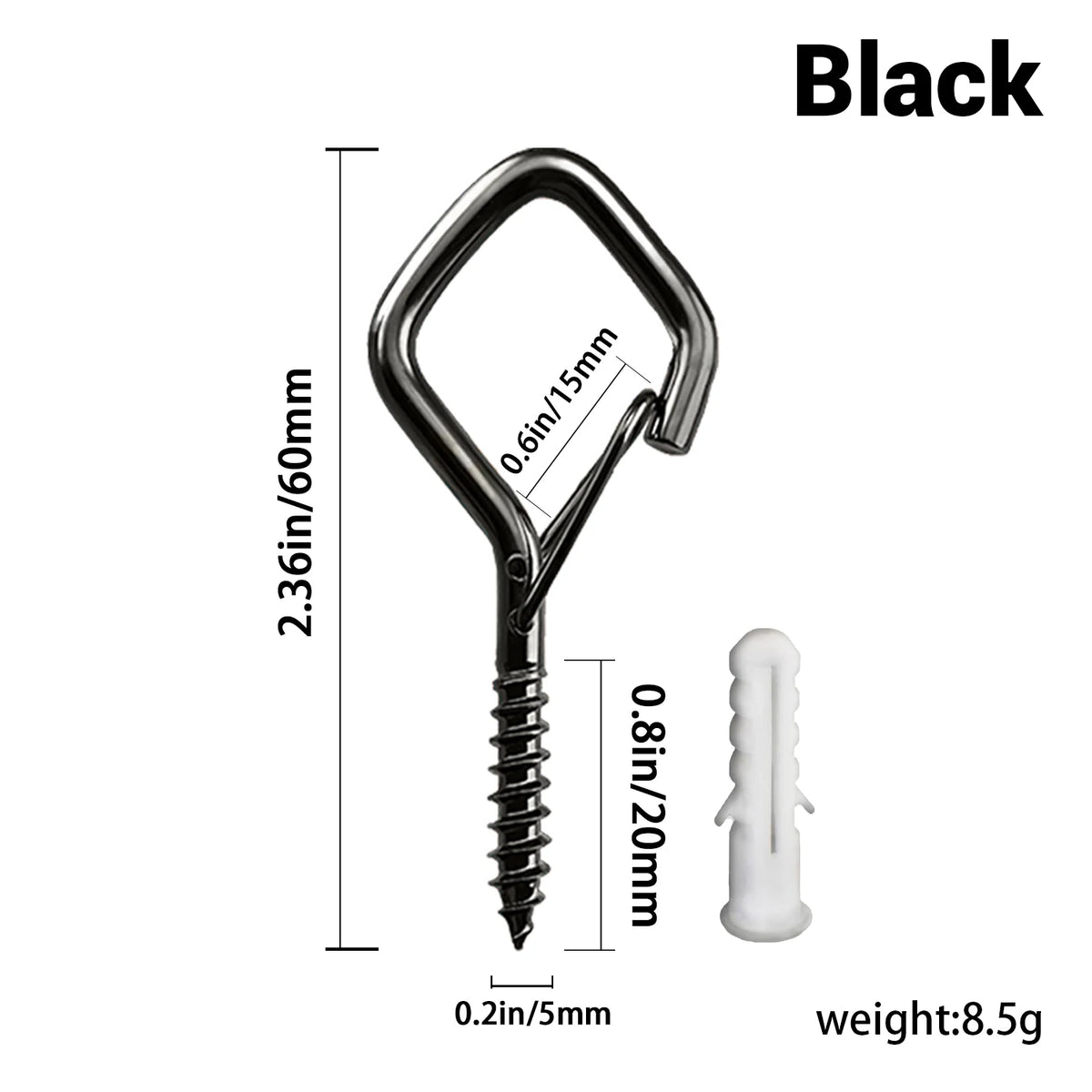 Square Snap Safety Hooks for Hanging and Organizing