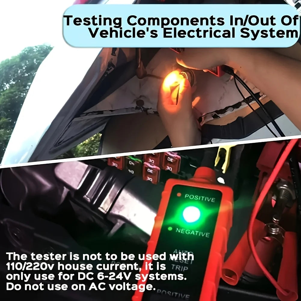 Automotive Circuit Tester Probe with 13-Foot Lead