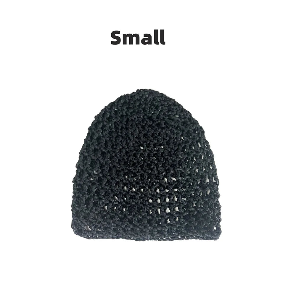 Hand-Crocheted Mesh Hair Net Cap for Women