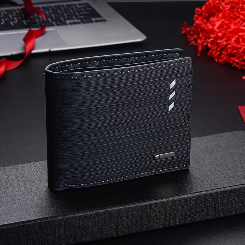 Classic PU Leather Bifold Wallet for Men
