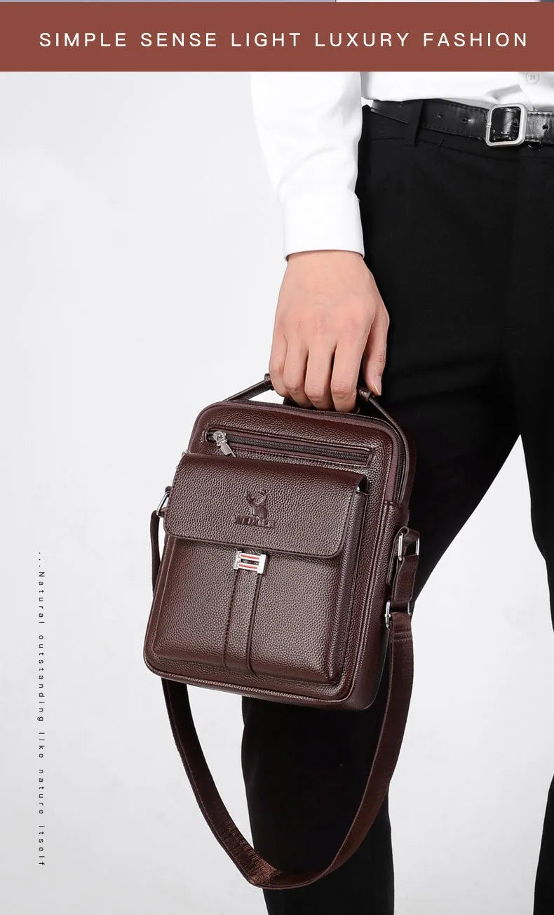 Vintage Waterproof Crossbody Messenger Bag for Men