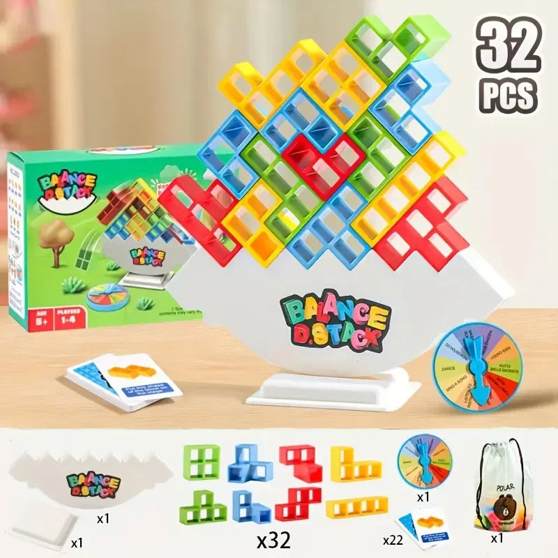 Balance Stacking Tower Game for Kids and Adults
