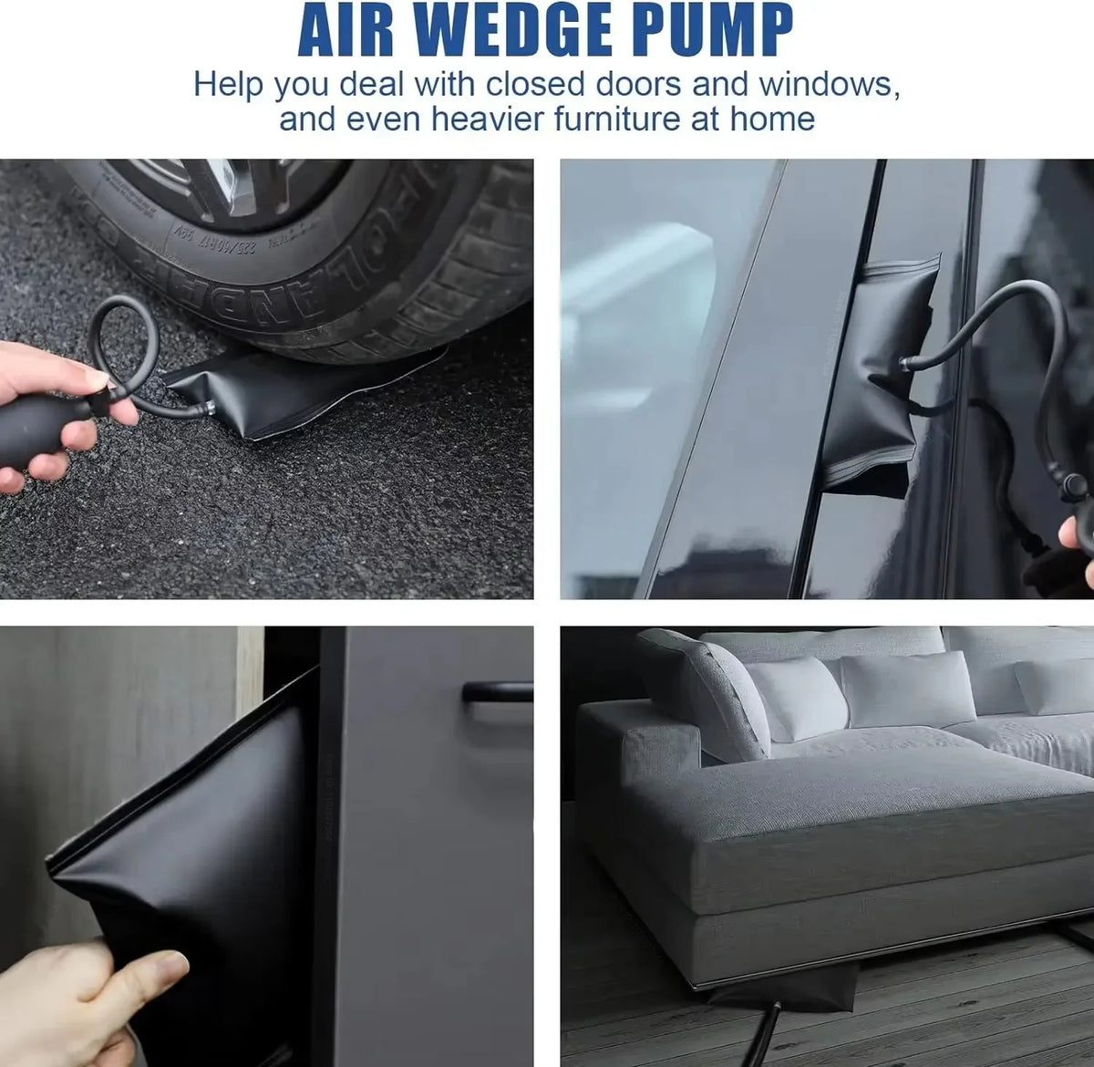 Multi-Purpose Car Trim Removal Tool Kit with Air Wedge Pump