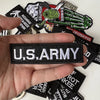 Tactical Military Iron-On Patch with Slogan – Embroidered Badge for DIY Clothing