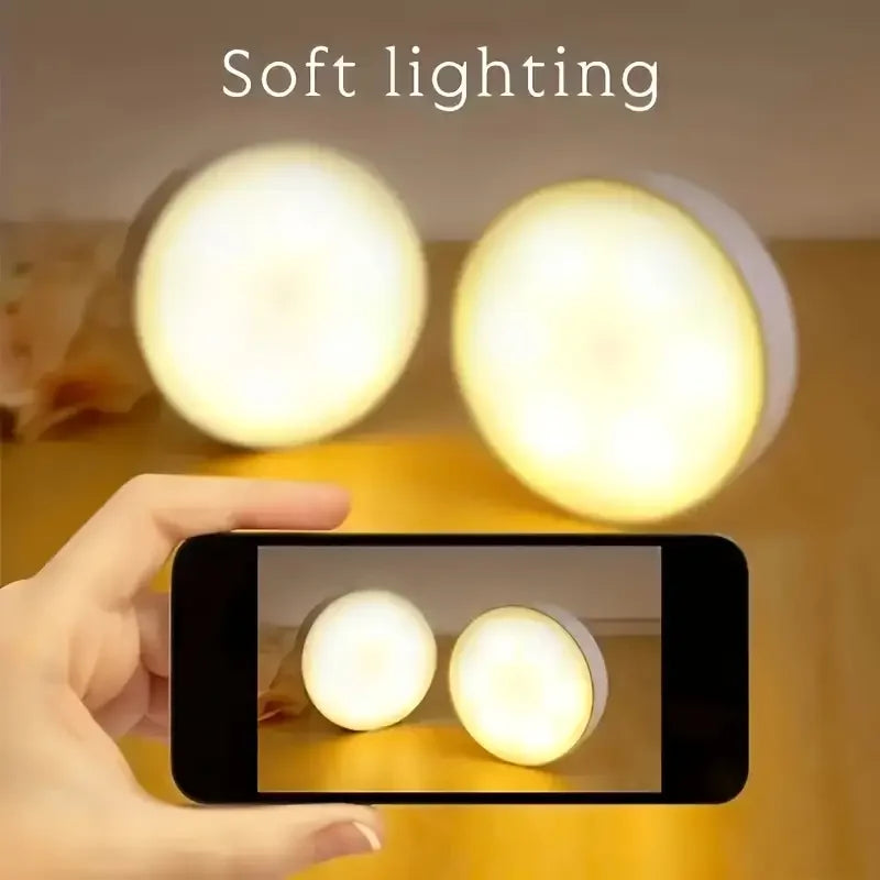 Motion Sensor LED Night Light with Magnetic Mount
