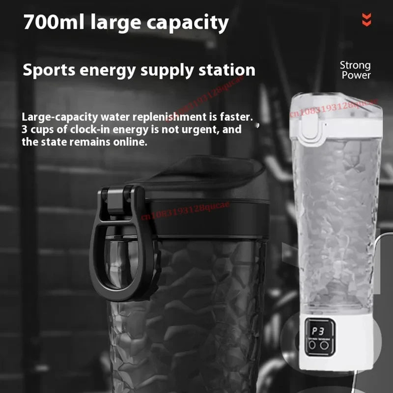Botella Mezcladora Eléctrica de Proteína de 700 ml