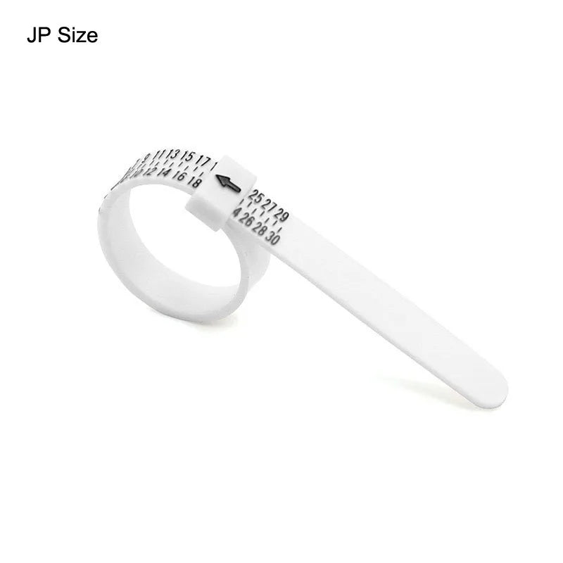 Plastic Ring Sizer Gauge for Accurate Finger Size Measurement