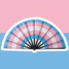 Foldable Rainbow Hand Fan with Gradient Design
