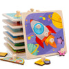 Wooden Alphabet Puzzle Board for Toddlers