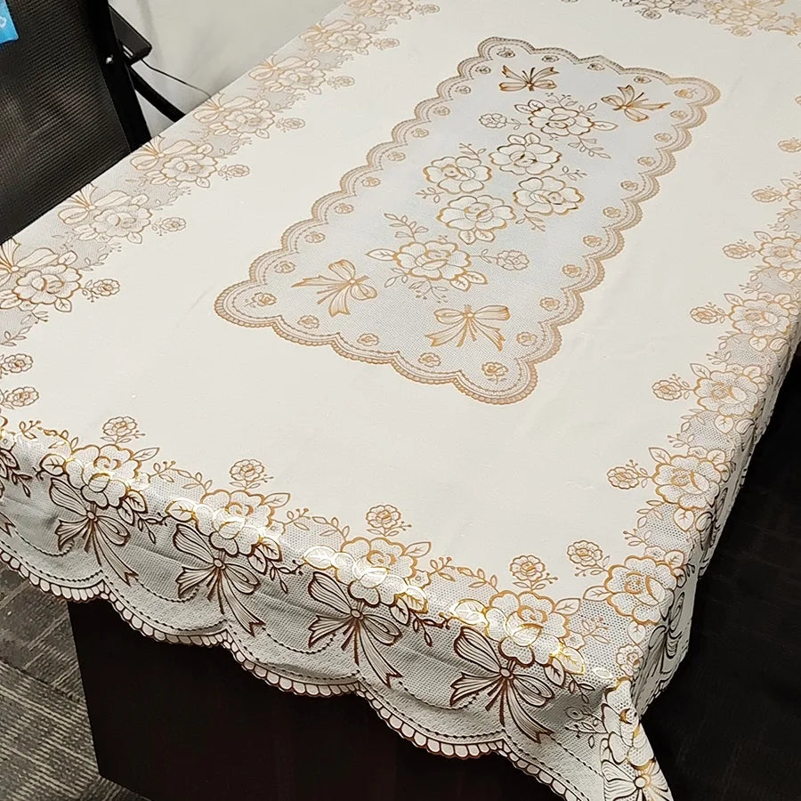 European-Style Waterproof Lace Tablecloth