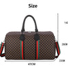 Large Capacity Women's Travel Duffel Tote with Plaid Design