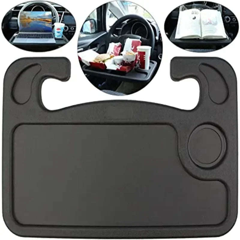 Portable Car Desk Mount for Steering Wheel - Laptop & Dining Tray