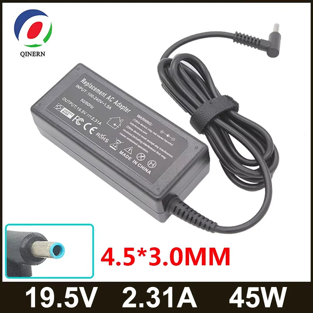 45W HP Laptop Charger Compatible with Stream, Pavilion, and More
