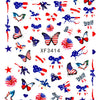 Patriotic American Flag Nail Art Stickers