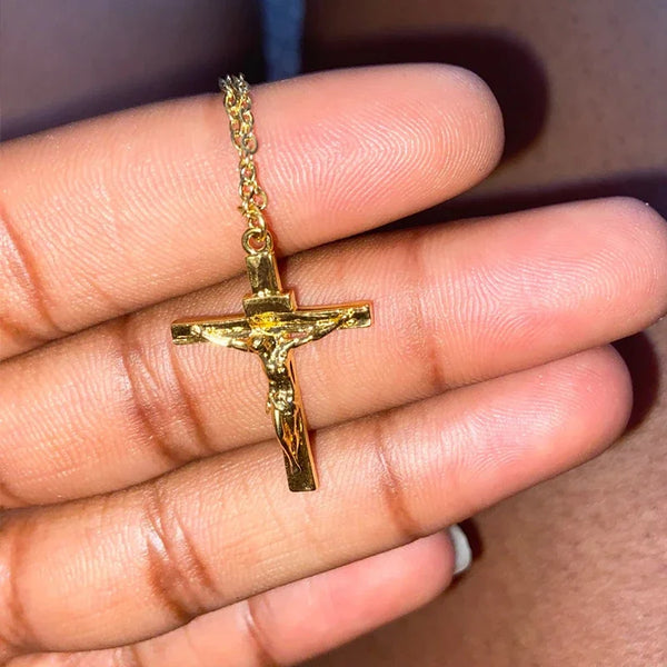 Stainless Steel Cross Pendant Necklace