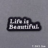 Encouraging Embroidery Iron-On Patches for Clothing and Accessories