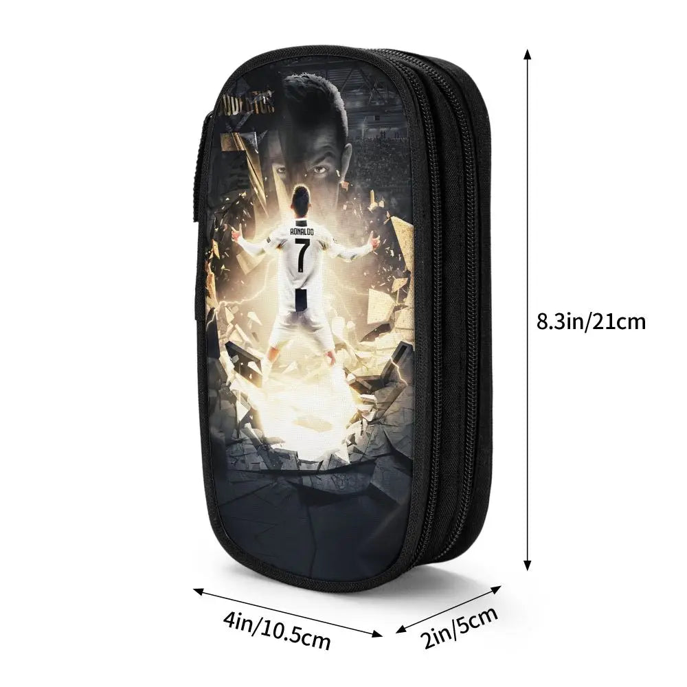 Soccer Star Pen Case – Large-Capacity Pencil Pouch