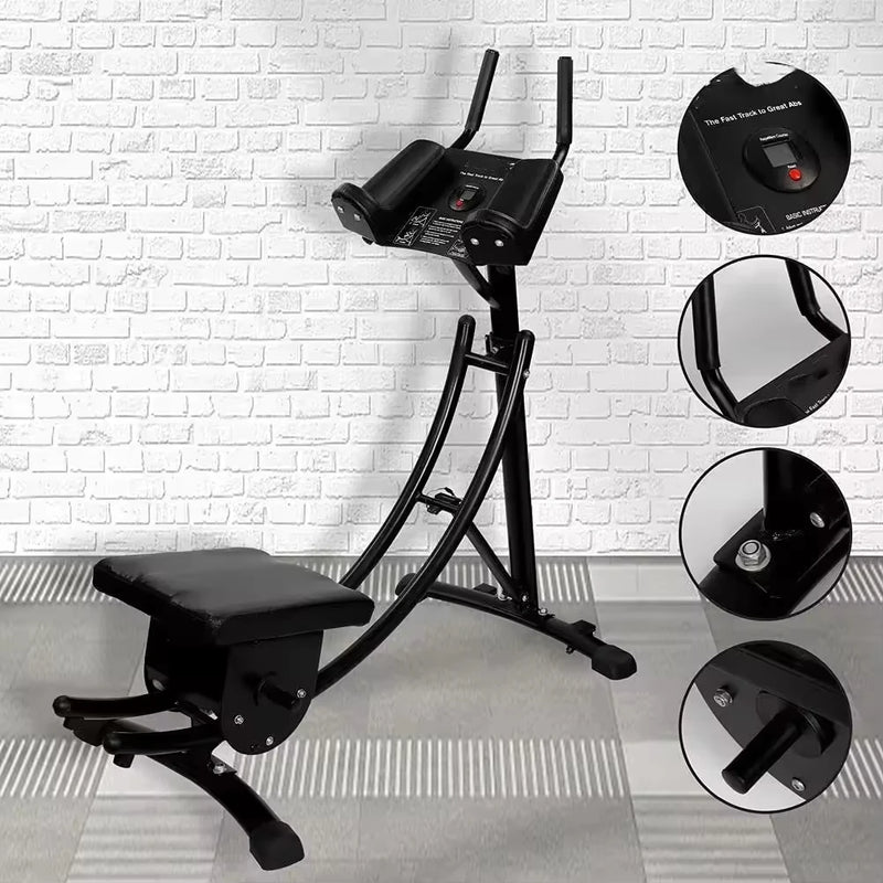 Foldable Ab Trainer with Adjustable Resistance