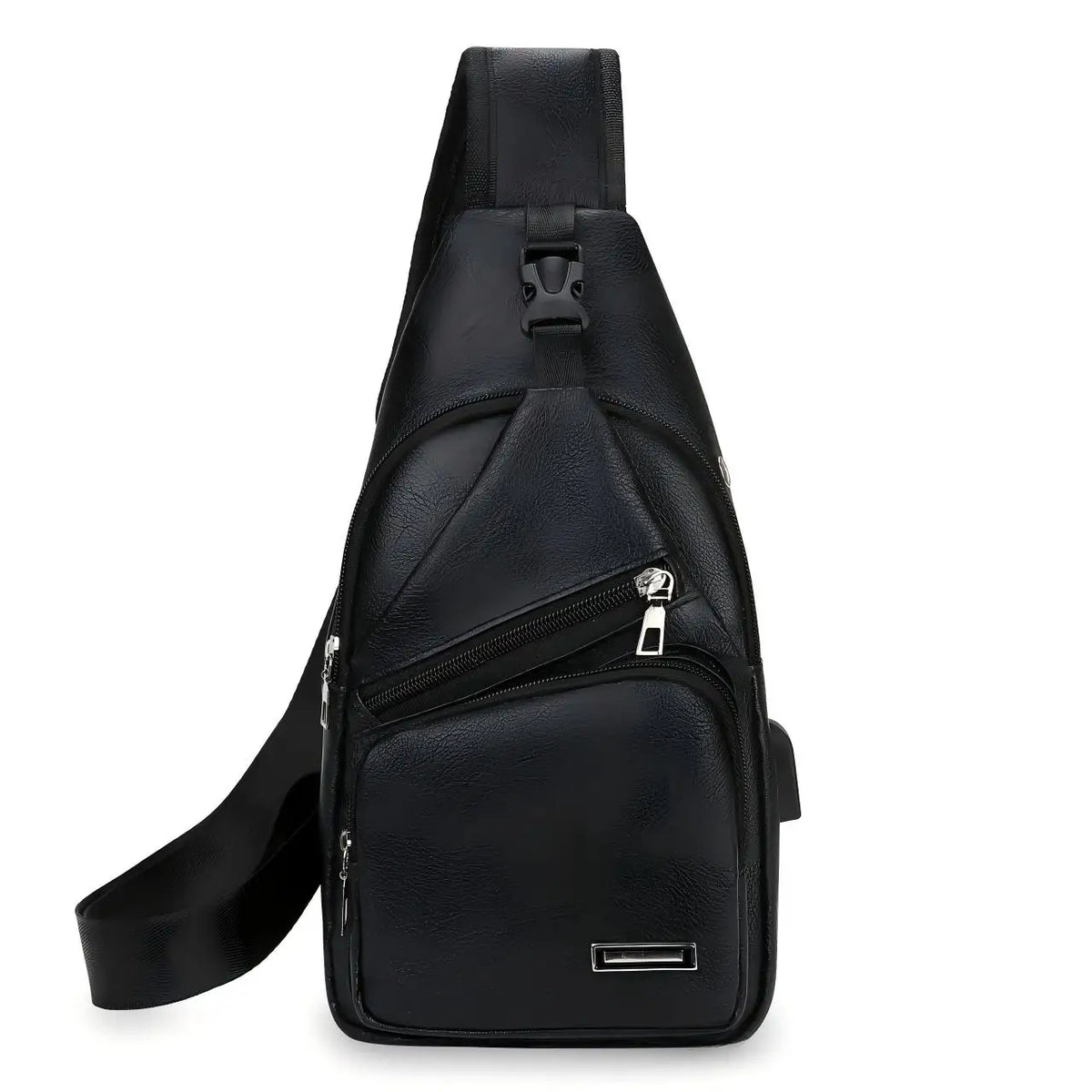 Vintage PU Leather Crossbody Satchel Bag